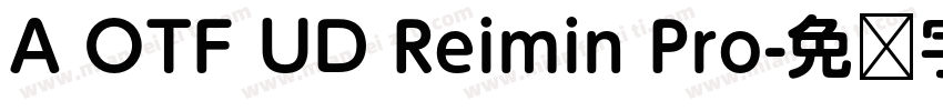 A OTF UD Reimin Pro字体转换